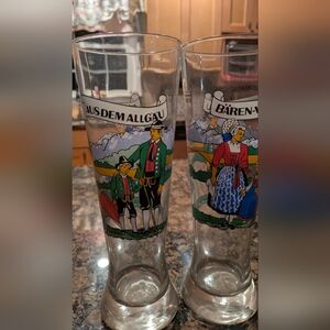 Traditional German Beer Glass Set